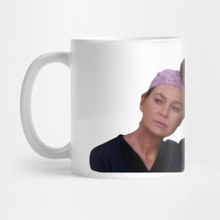 Addison and Meredith Sad Elevator Scene Mug